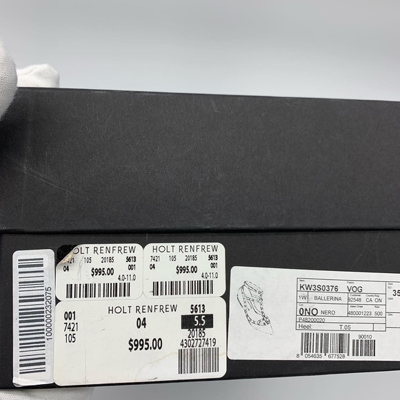 Authentic Valentino Garavani rockstud Noir cage flats - Picture 12 of 16